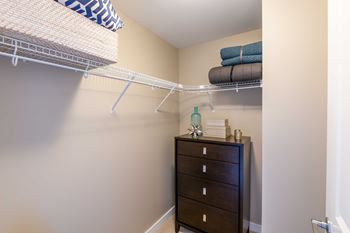 plenty of closets in the closet in the master bedroom at The Acadia at Metropolitan Park, Arlington, VA, 22202